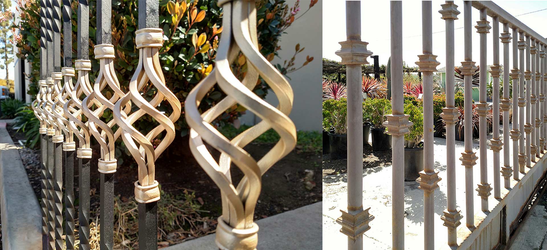 Balusters and Pickets, Belly, Forged, Hammered, Posts, Tube and Fluted, Twisted, Wave Design. Wide variety and Excellent Quality from Superior Ornamental Supply.